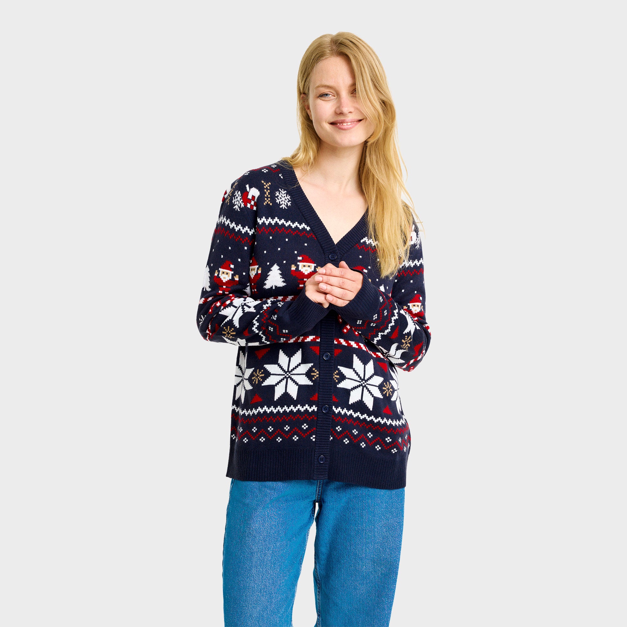 Santa's julecardigan- Dame